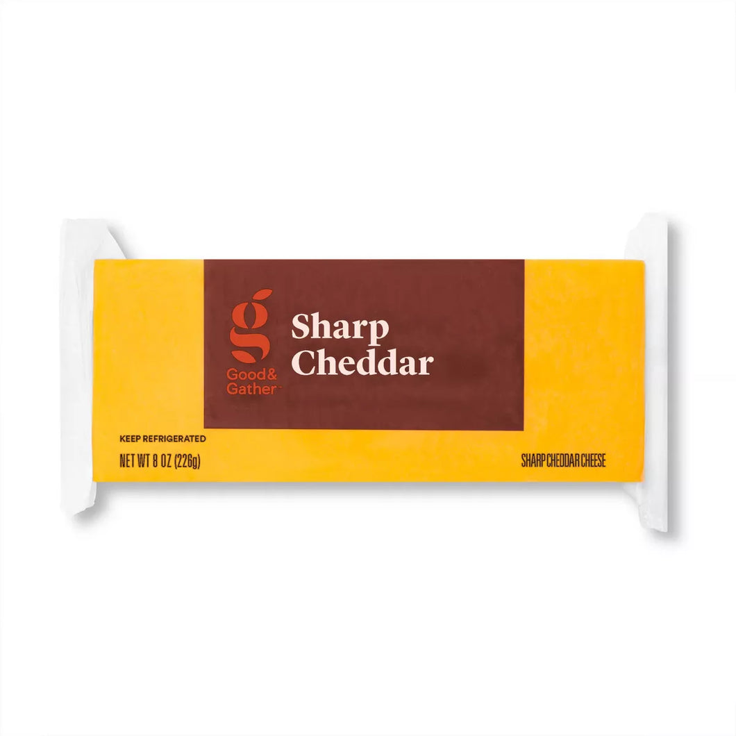 Sharp Cheddar Cheese 226g - Good & Gather