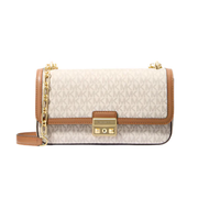 Tribeca Large Logo Shoulder Bag - MK