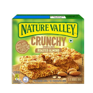 Crunchy Granola Bars Roasted Almond 210g- Nature Valley