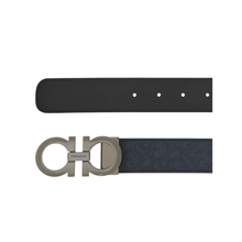 Load image into Gallery viewer, Reversible and adjustable Gancini belt - Ferragamo
