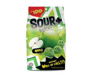 Sour Gummy Apple Flavor 95g- Lot100