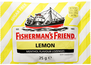 Sugar Free Lemon Lozenges 25g- Fisherman’s Friend