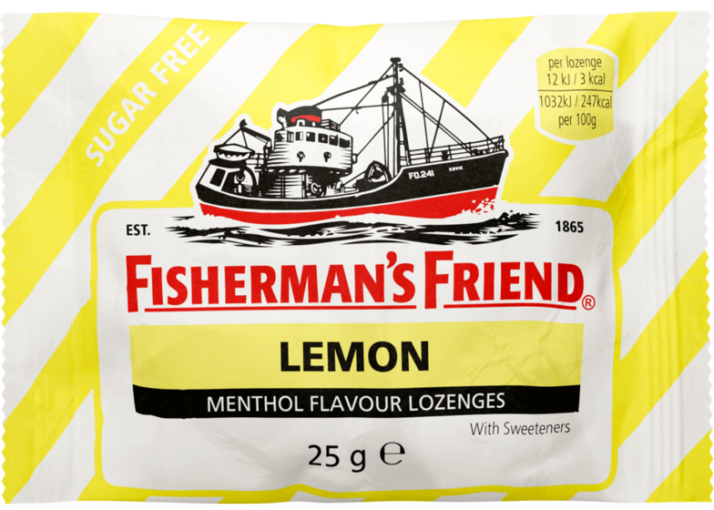 Sugar Free Lemon Lozenges 25g- Fisherman’s Friend