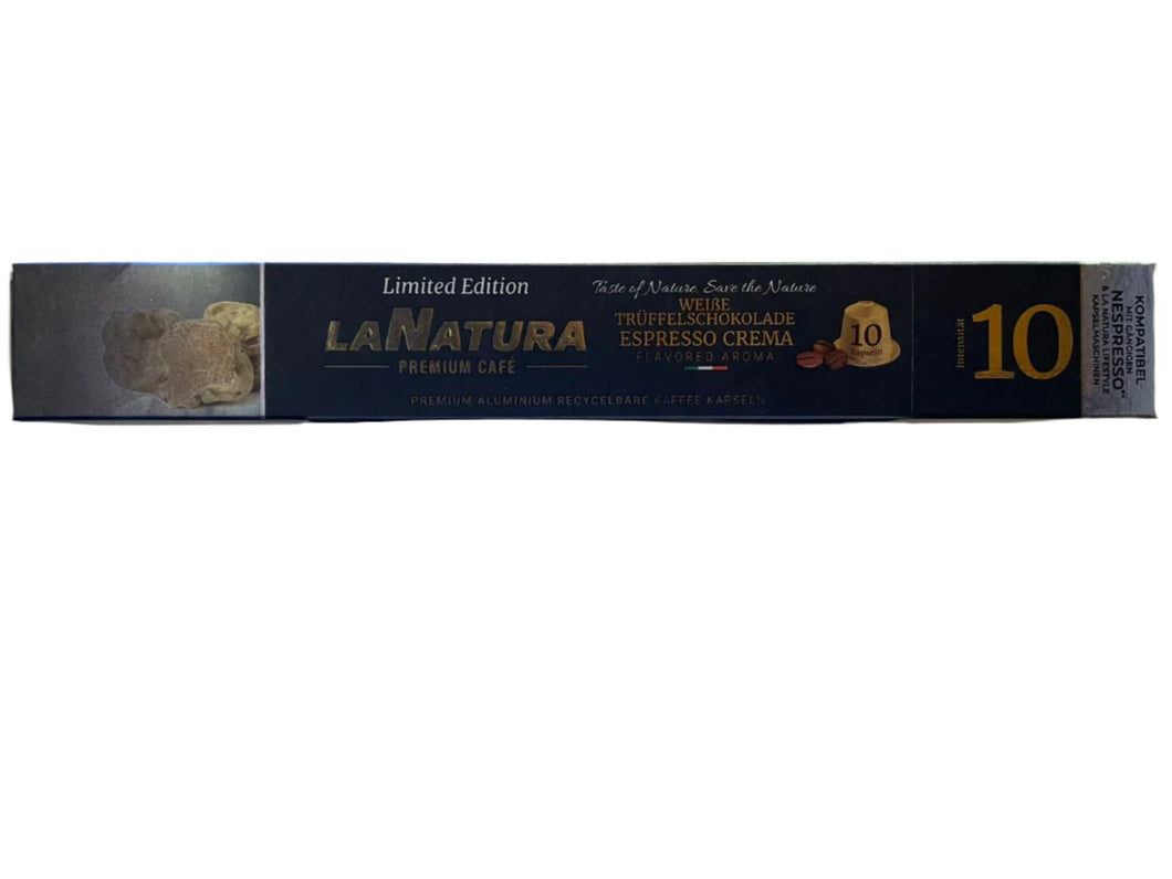 Truffle Chocolate Espresso Crema coffee capsules - La Natura