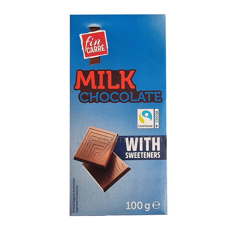 Milk Chocolate with Sweeteners 100g - Fincarre(Italy)