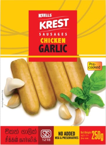 Garlic Chicken Sausage 250g - Krest