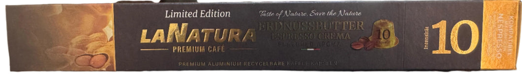 Peanut Butter Espresso Crema coffee capsules  - La Natura
