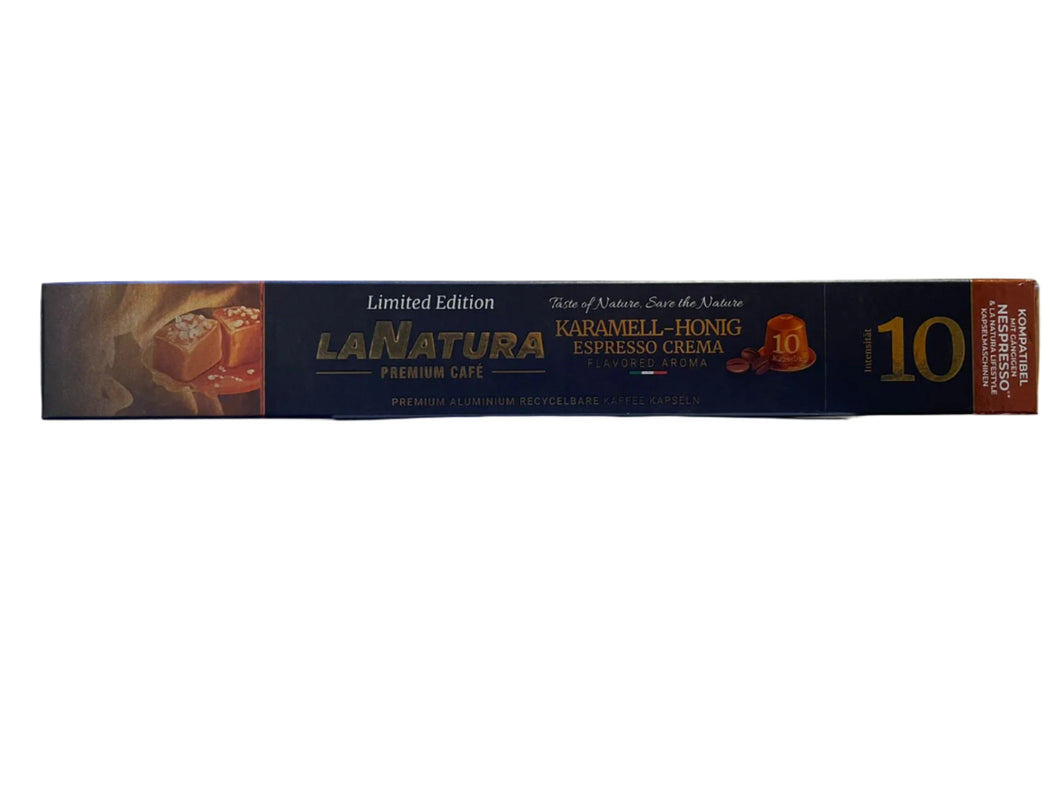 Caramel-Honey Espresso coffee capsules - La Natura