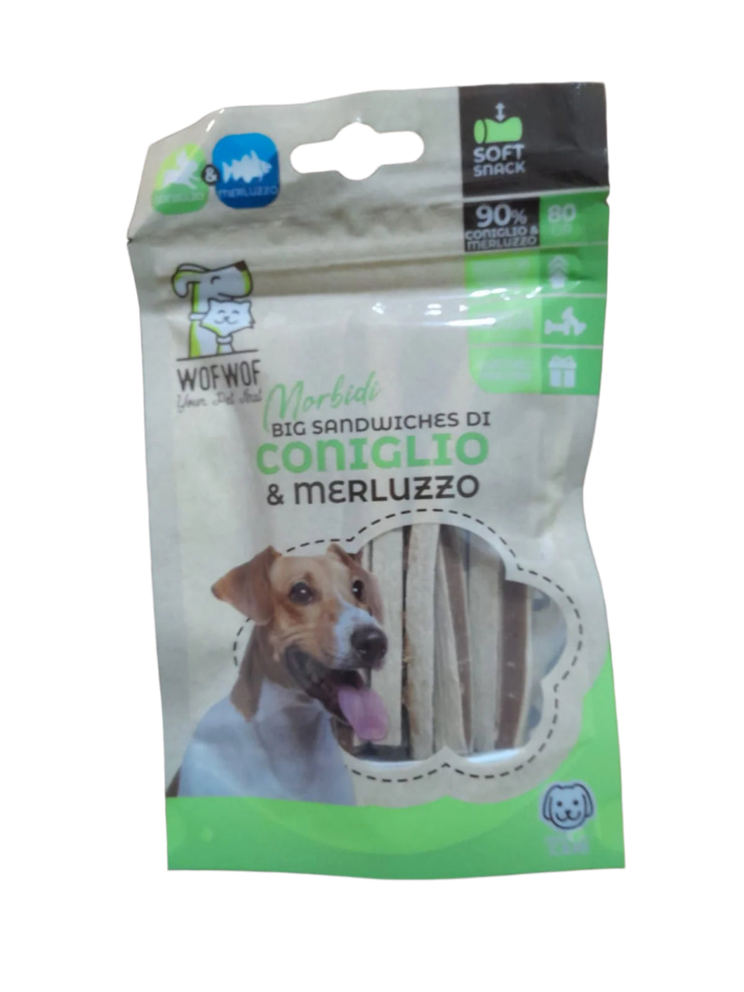 Doggy Snacks Rabbit 80g - Merluzzo