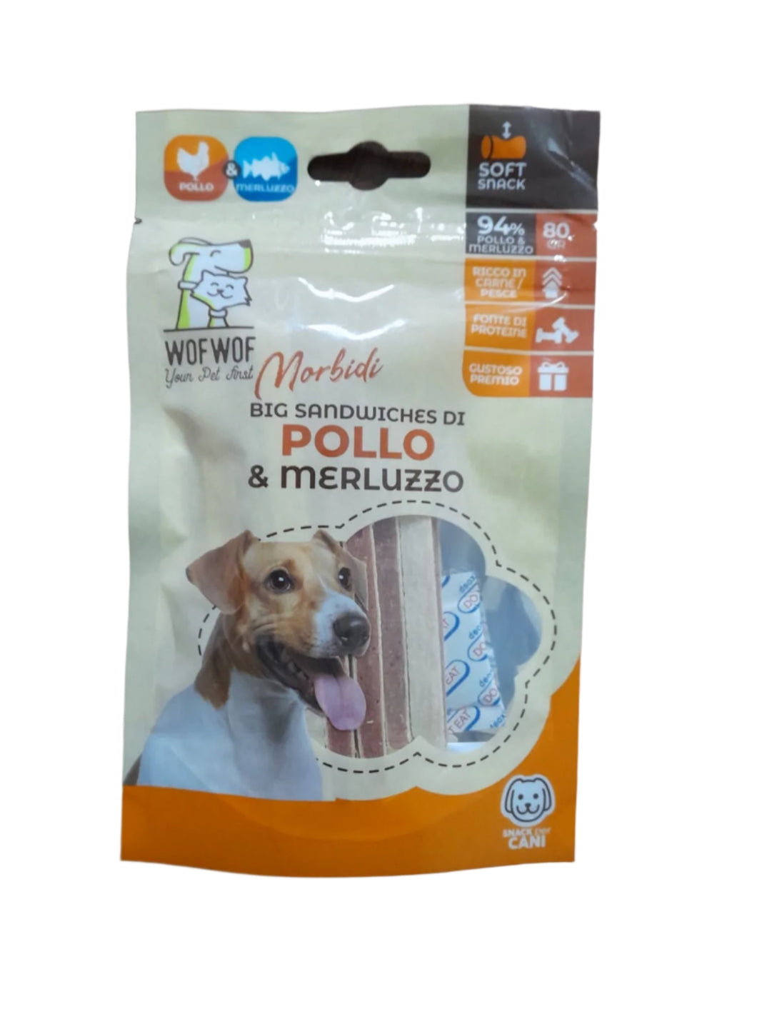 Doggy Snacks Chicken 80g - Merluzzo