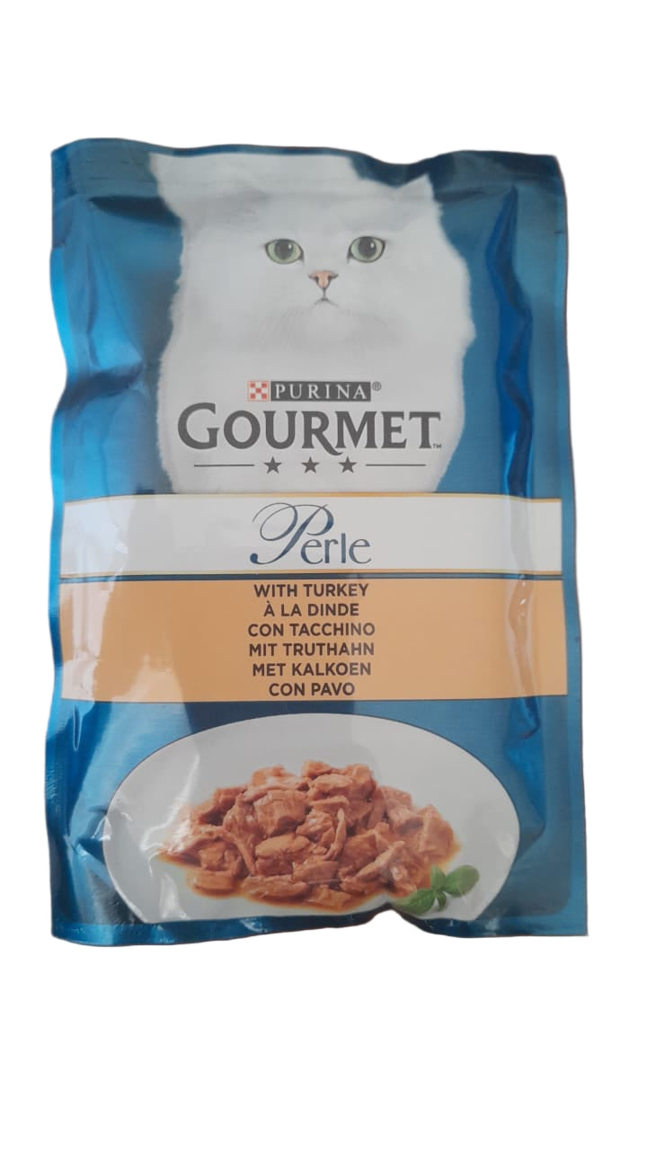 Cat food Perle  With Turkey  85g - Gourmet
