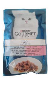 Cat food Perle  With Ocan Fish And Shrimp  85g - Gourmet