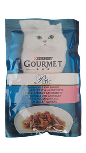 Cat food Perle  With Plaice  And Shrimp  85g - Gourmet