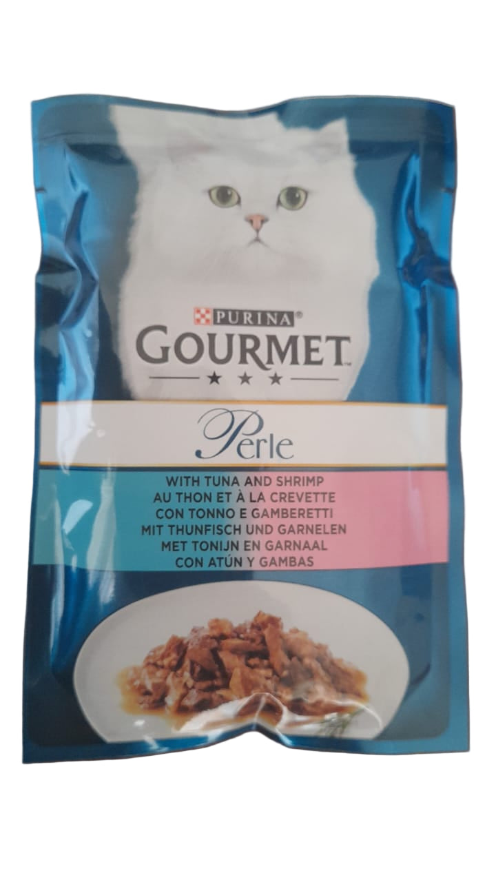 Cat food Perle  With Tuna And Shrimp  85g - Gourmet