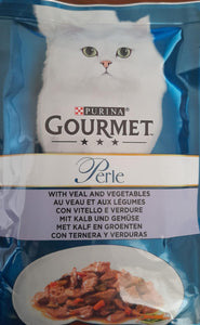 Cat food Perle With Veal And Vegetables  85g - Gourmet