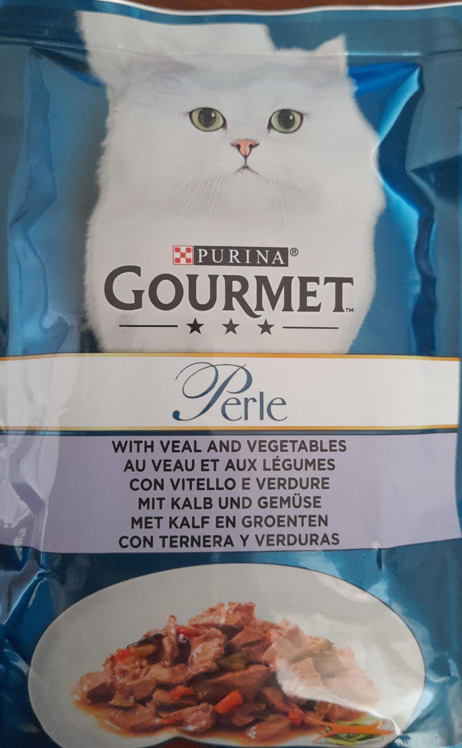 Cat food Perle With Veal And Vegetables  85g - Gourmet