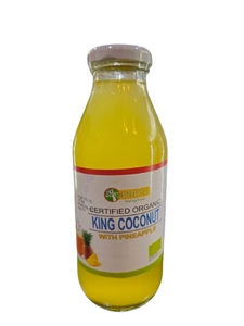 Organic King Cocounut Water with Real Pineaple 370ml - Seneth