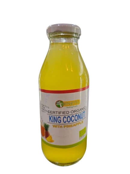 Organic King Cocounut Water with Real Pineaple 370ml - Seneth