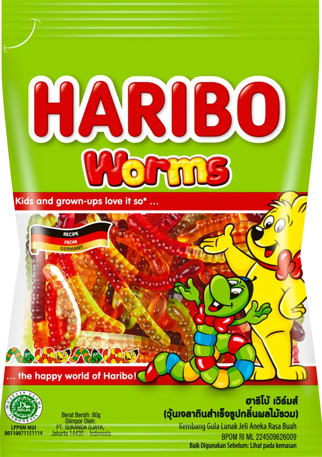 Worms Gummies 80g - Haribo