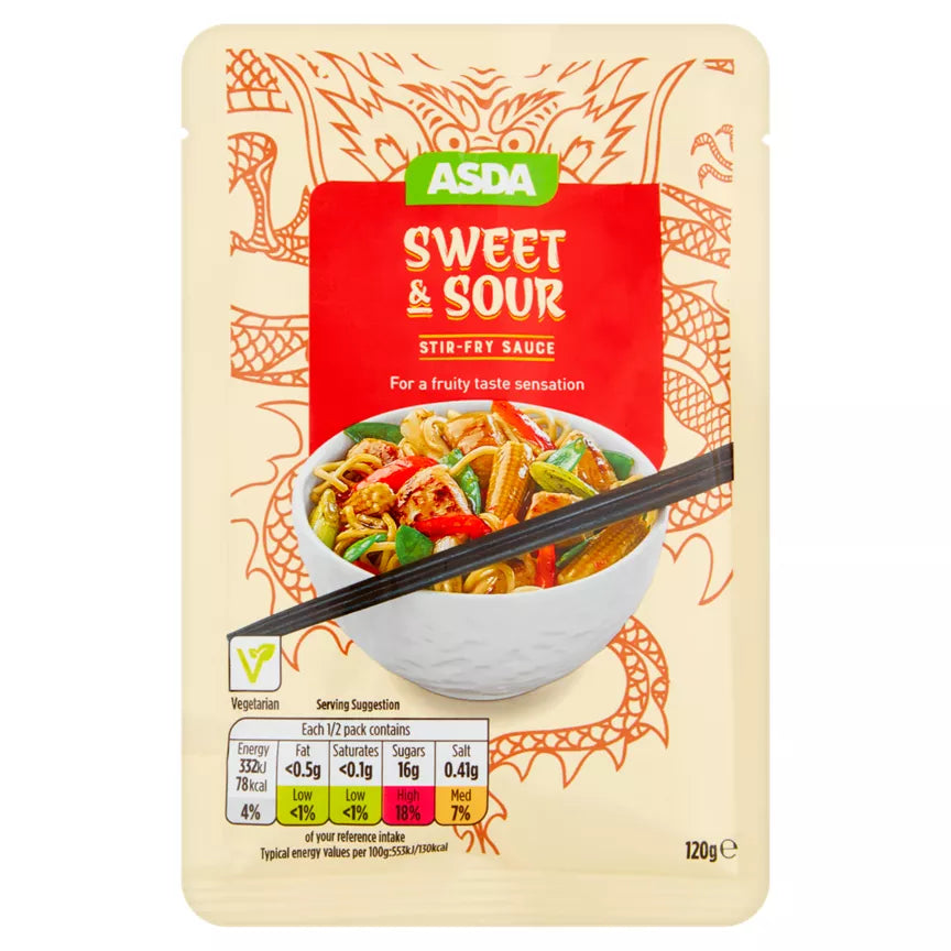 Sweet & Sour stir fry sauce 120g - ASDA