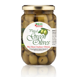 Pitted Green Olives 220g -  Boun Appetito
