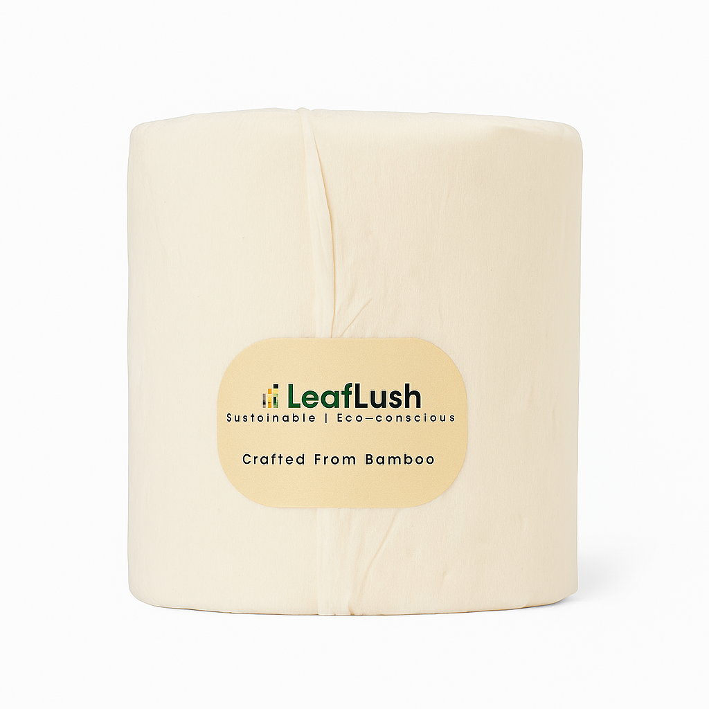 Virgin Bamboo Natural brown 300 sheets - LeafLush