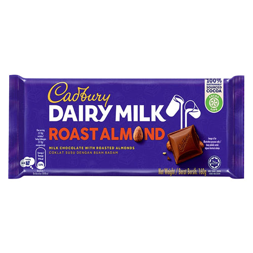 Roast Almond Chocolate Bar 160g- Cadbury