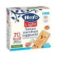 Sugar Free Cereal with Hazelnuts Bars 120g - Hero Light