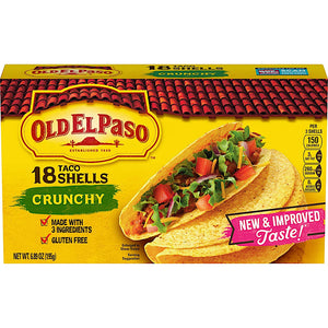 18 Crunchy Taco Shells Gluten-Free 195g - Old El Paso