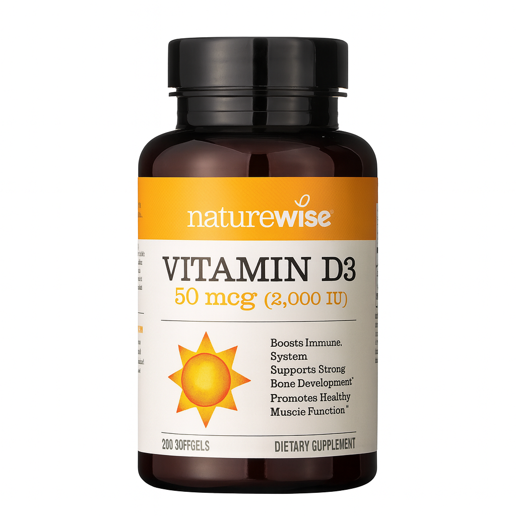 Vitamin D-3 2000 IU 200 Softgels - Naturewise