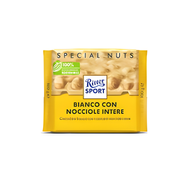White with whole hazelnuts 100g - Ritter Sport