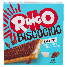 Biscuit bar with chocolate and milk 162g - Ringo