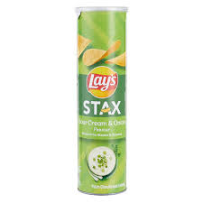 Stax Sour Cream And Onion  135g-  Lays