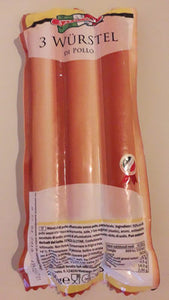 3 Wurstel Di pollo 250g - Salumed