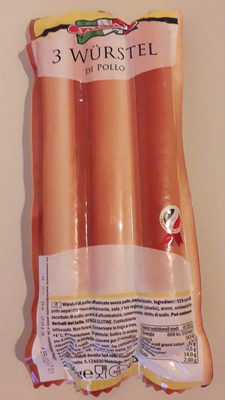 3 Wurstel Di pollo 250g - Salumed