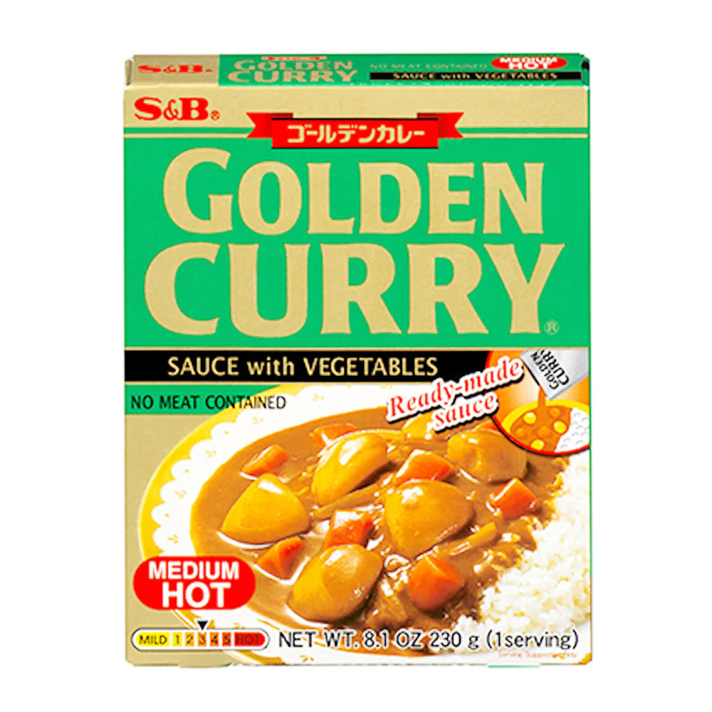 Golden curry with vegetables 230g - S&B