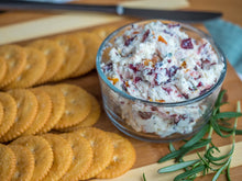 Load image into Gallery viewer, Goat Cheese Apricot &amp; Cranberry 100g- Tamarind Garden Farm
