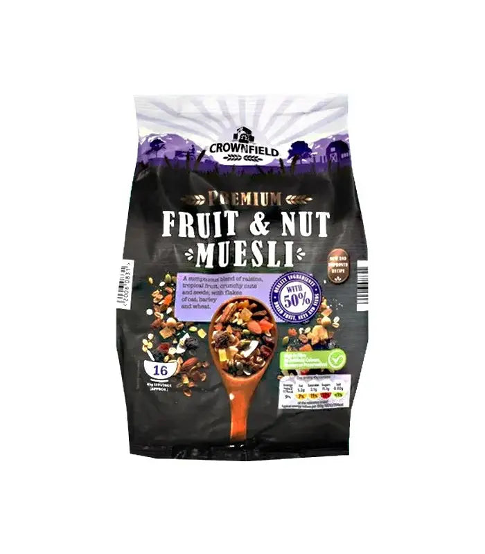 Premium Fruit & Nut Muesli 750g- Crownfield