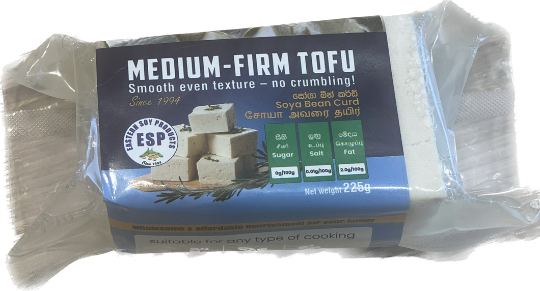 Medium Firm Tofu 225g- Eastern Soy Products