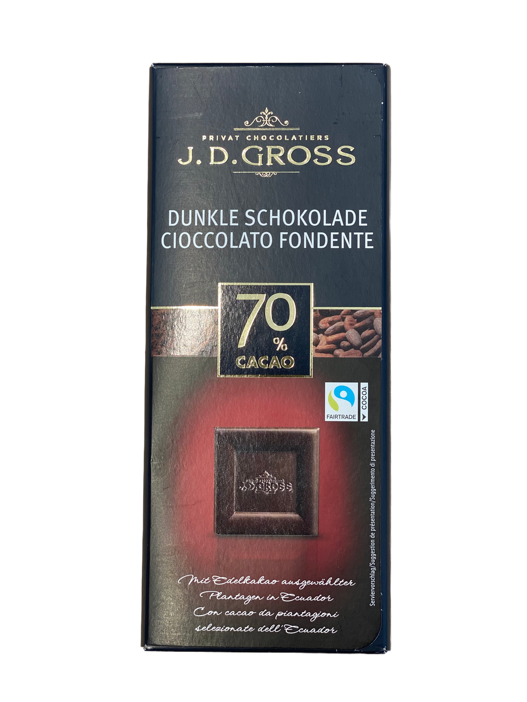 Fondant Chocolate 70% Cocoa 125g- J.D. Gross