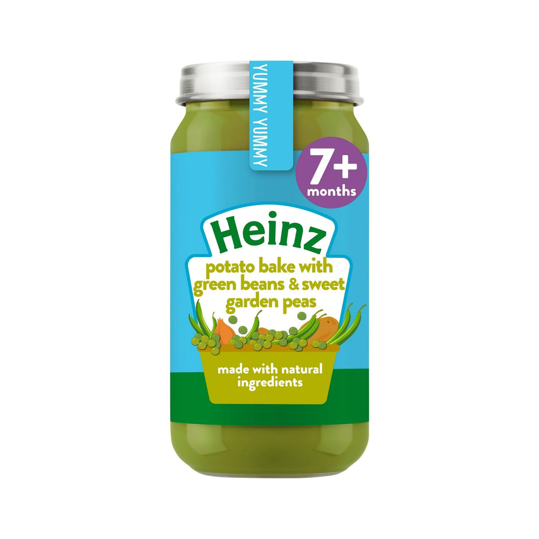 Potato Bake with Green Beans & Sweet Garden Peas Baby Food 7+ Months 200g - Heinz