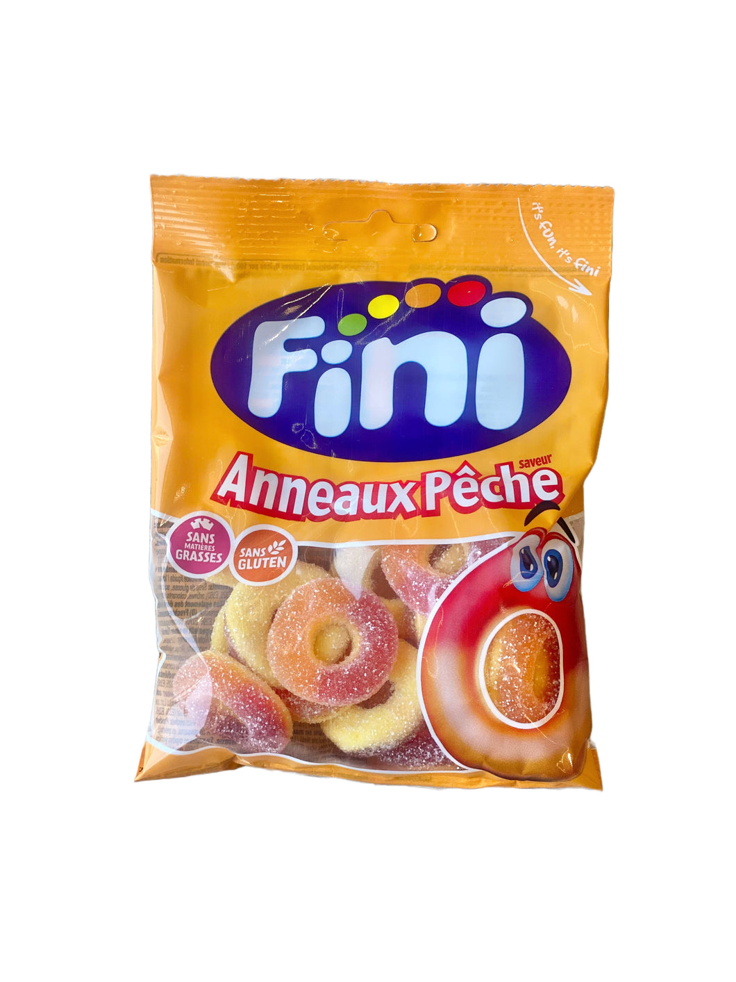 Peach Rings Gummies 90g  Anneaux Peche- Fini (Halal)