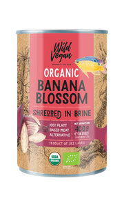 Banana Blossom Shredded in Brine 400g- Wild Vegan