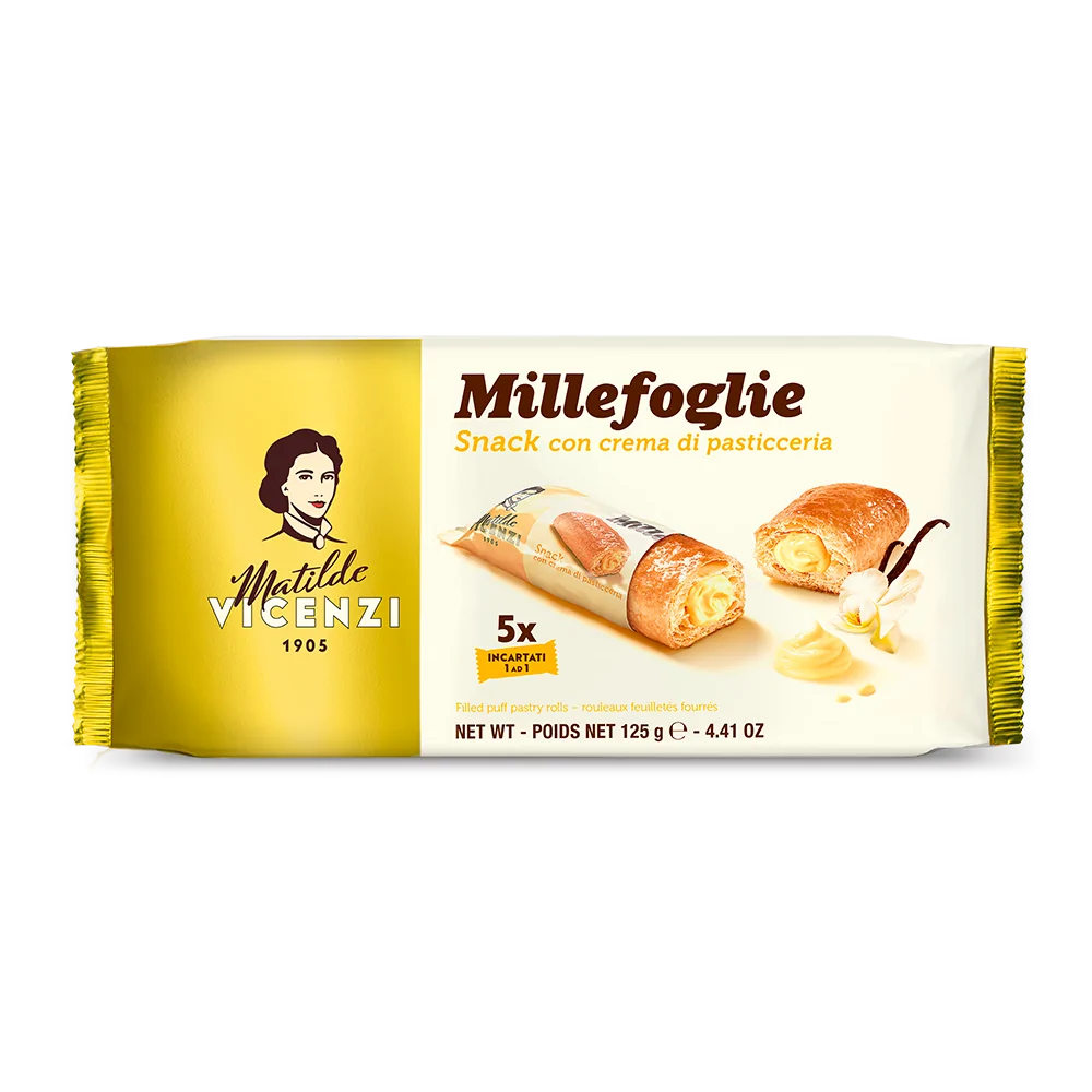 Puff Pastry with Pastry Cream 125g- Vicenzi
