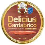 Anchovy fillet Of cantabrian 90g - Delicius