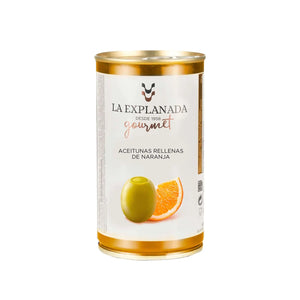 Orange Stuffed Green Olives 350g - La Explanada