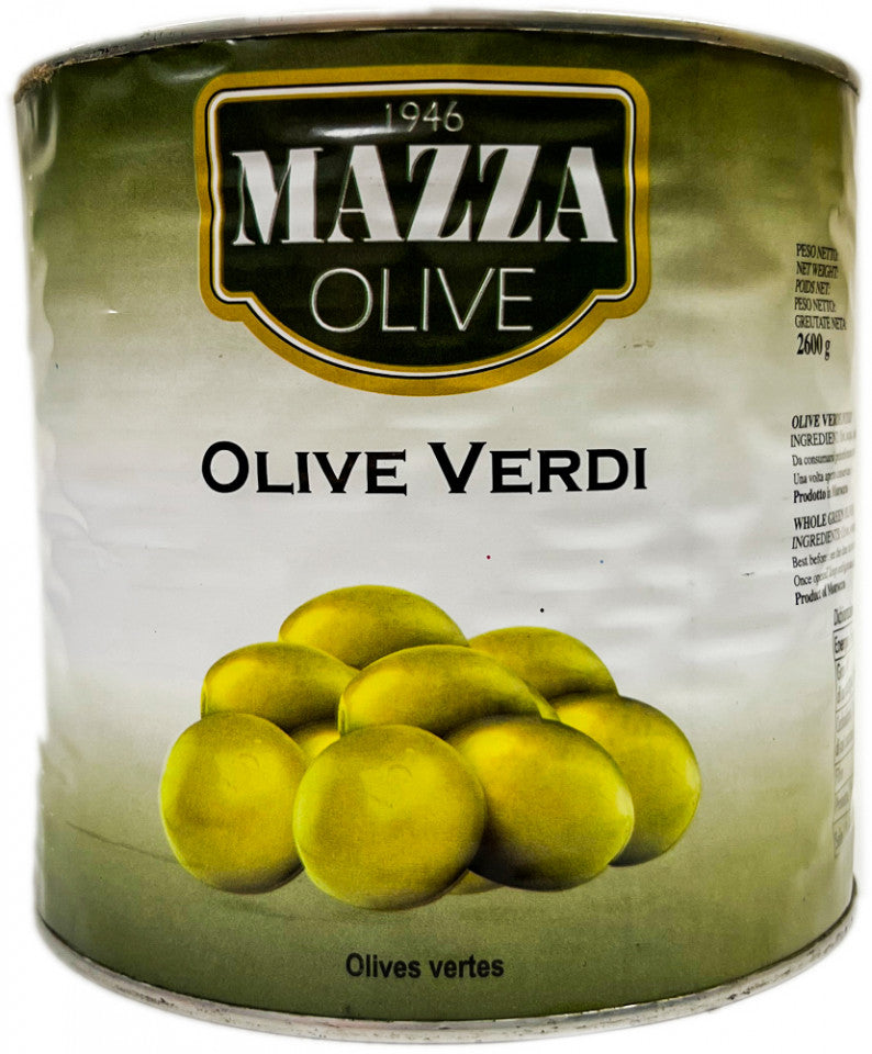 Whole Green olives 2.6kg. - Mazza