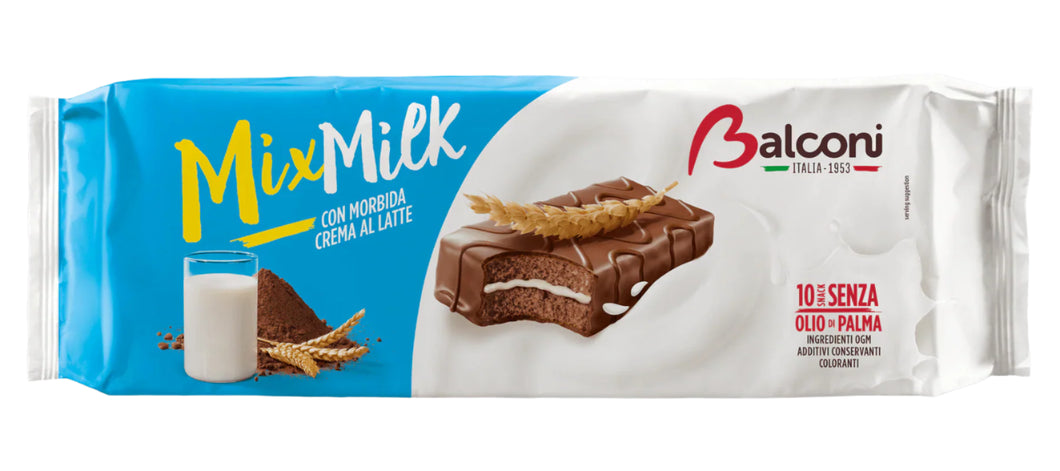 Chocolate Coated Mix Milk Sponge Cake 350g- Balconi