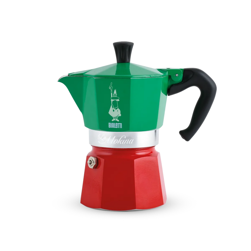 The Tricolour Mokina half cup - Bialetti