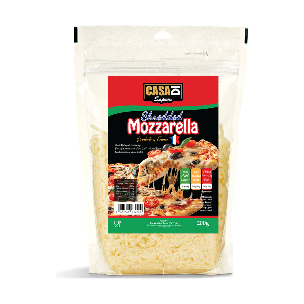 Shredded Mozzarella 200g (France)